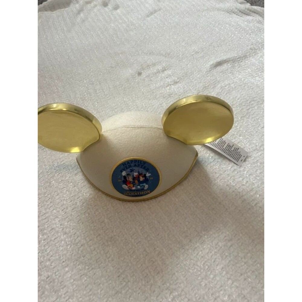 New 2026 Run Disney runDisney Marathon Mickey Ears Finisher Race Cap Hat Gold